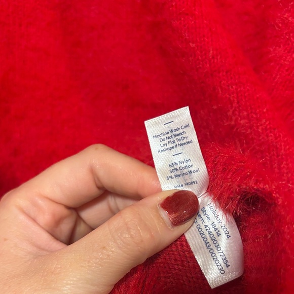 Marine Layer fuzzy eyelash sweater with cotton and merino wool - Picture 4 of 4